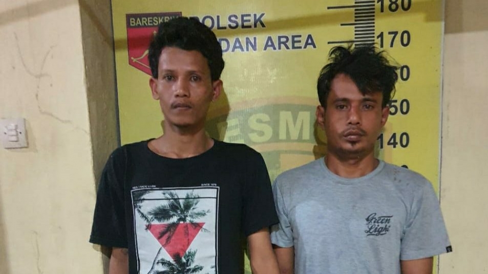 Dua Orang Pelaku Curat di Jalan Pancasila, Diciduk Tekab Medan Area