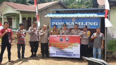 Kapolresta Deli Serdang, Jelang Ultah Bhayangkara Ke 77 Gelar Lomba Pos Siskamling