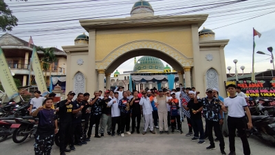 Mesjid Nurussalam Peringati Tahun Baru Islam 1445 HAdakan Gerak Jalan Santai