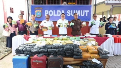 Polda Sumut Musnahkan Barbut Narkoba, Untuk Selamatkan Ribuan Jiwa Manusia