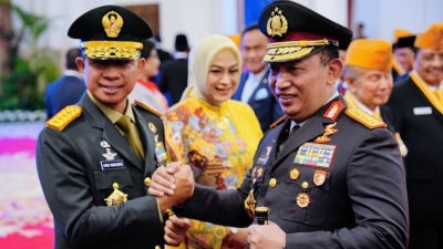 Kapolri dan Panglima TNI Lakukan Deklarasi Komitmen Netralitas di Pemilu 2024