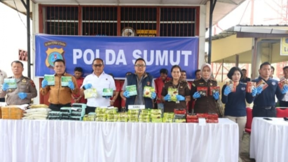 Ditresnarkoba Polda Sumut, Kembali Musnahkan Narkoba Skala Besar
