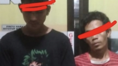 Pengedar Narkoba Dijebloskan Dalam Sel Jeruji Besi Mapolsek Labuhan Ruku. Batubara