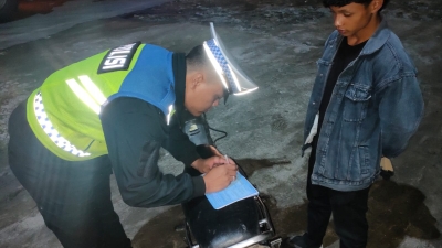 6 Motor Dengan Knalpot Brong Diamankan Dalam Patroli Skala Besar 