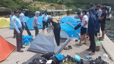 Masuki Libur Akhir Pekan, Sat Pamobvit Polres Dairi Gelar Patroli di Tempat Wisata Danau Toba Tao Silalahi