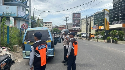 Polres Sibolga Laksanakan Ops Patuh Toba 2024. Tindak Pelanggar Tilang Manual