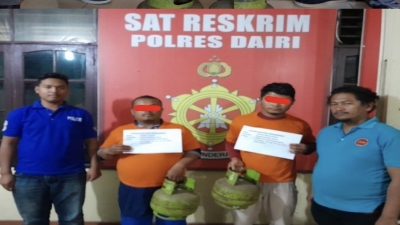 Sat Reskrim Polres Dairi Ringkus Tersangka Kasus Penggelapan Tabung Gas LPG