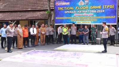 Polres Binjai gelar TFG jelang Pengamanan PON XXI Tahun 2024 Aceh-Sumat
