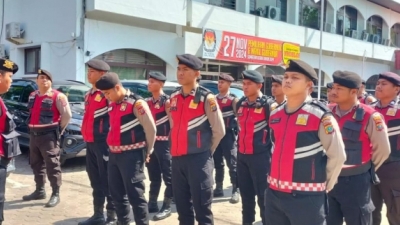 Siaga Ketat di KPU Sumut Satgas Ops Mantap Praja 2024, Jelang Pengumuman Persyaratan Administrasi Paslon Cagub Cawagub