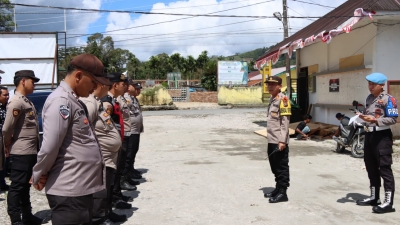 Ops Mantap Praja Toba 2024, Polres Pakpak Bharat PAM Penetapan Paslon Bupati dan Wabup Pakpak Bharat