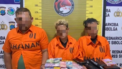 Tim Opsnal Resnarkoba Polres Sibolga, Ciduk Tiga Tersangka Miliki Sabu