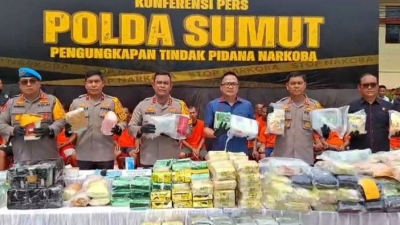 Polda Sumut Ungkap 673 Kasus Narkotika Selama 46 Hari