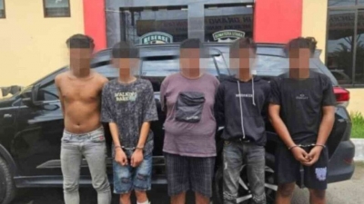 Lima Begal Sadis Ditangkap, Satu Pelaku Ditembak Satreskrim Polresta Deli Serdang