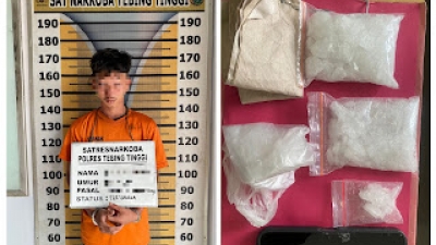Peredaran Narkoba Diungkap Polres Tebingtinggi, Amankan Pelaku dan 162 Gram Sabu