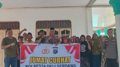 Kegiatan Jumat Curhat, Polresta Deli Serdang mengelar Dialog Dengan Masyarakat