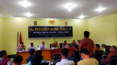 Polres Pakpak Bharat Gelar Refleksi Akhir Tahun 2024 : Situasi Kamtibmas di Wilkum Polres Pakpak Bharat Aman dan Kondusif