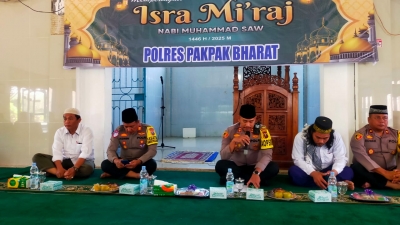 Isra' Mi'raj 1446/2025, Digelar Polres Pakpak Bharat di Masjid Agung Kota Salak