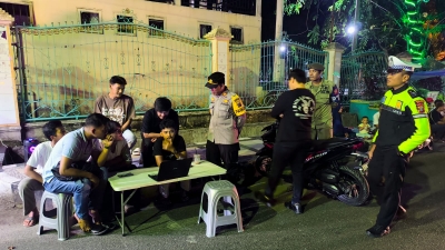 Polres Sibolga Laksanakan Patroli Tiga Pilar dan Razia Cegah Kejahatan Jalanan