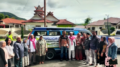 Pelepasan Jemaah Haji Pakpak Bharat Dilakukan Pengamanan dan Pengawalan Polres Pakpak Bharat