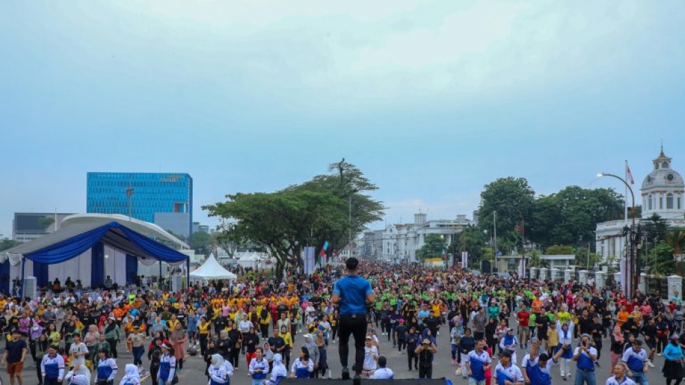 Semarak Car Free Day Sambut Hari Bhayangkara ke-79 di Medan, Wakapolda Sumut Ajak Warga Senam Pagi Bersama Polri