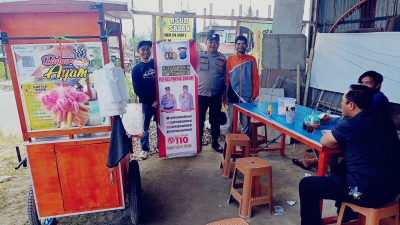 Polsek Salak Polres Pakpak Bharat Ajak Masyarakat Peduli Kamtibmas, Tetap Waspada dan Hubungi Layanan Call Center 110