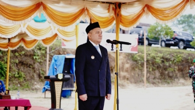 Irup.Hari Kesaktian Pancasila Dipimpin Bupati Pakpak Bharat Digelar di Lapangan Balai Diklat Desa Cikaok