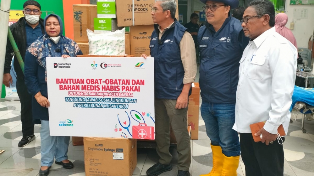 Dirut PTPN I Teddy Yunirman Dimas Salurkan Bantuan Untuk RSU Cut Meutia Cut Meutia Langsa