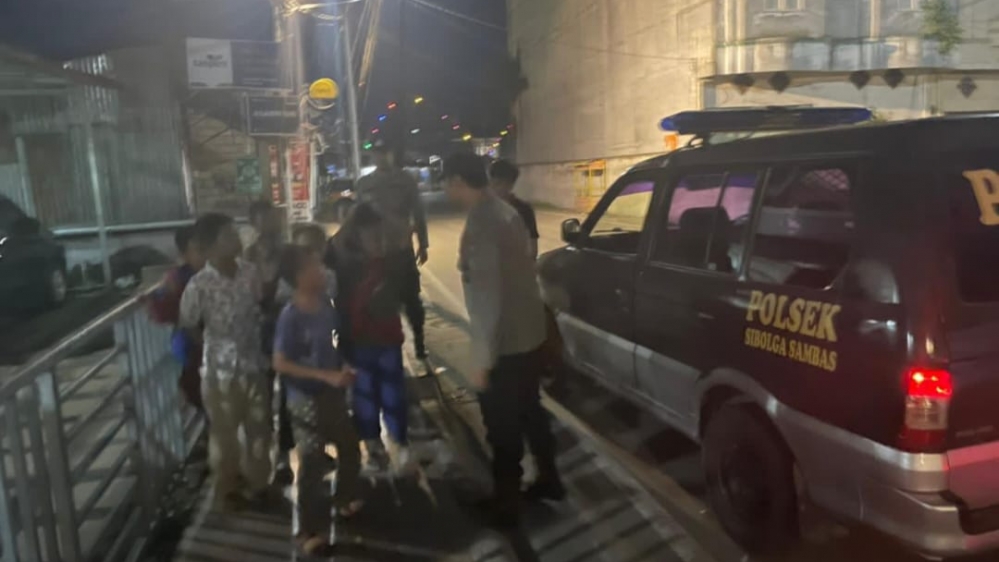 Patroli Asmara Subuh Polsek Sibolga Sambas, Antisipasi Tawuran Remaja