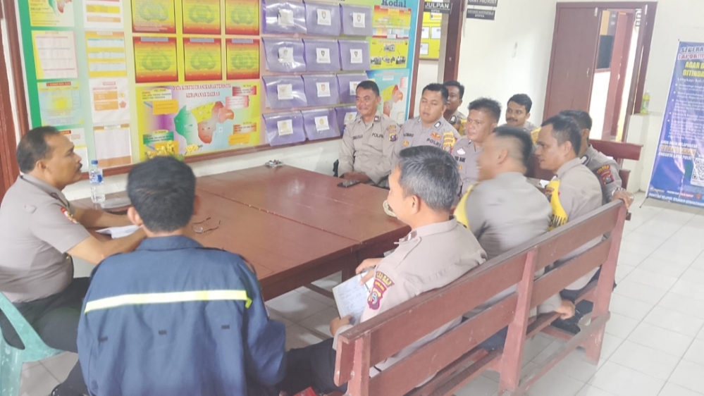 Kapolsek Salak Iptu Tumpal Sitorus, SH Pimpin Anev Perdana, ini Arahannya