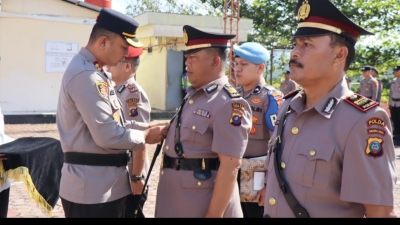 Kapolres Pakpak Bharat Pimpin Sertijab Kasat Narkoba dan Kapplsek Salak