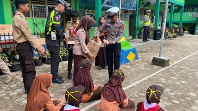 Satlantas Polres Sibolga Hàdir di PARSAMI MTs Negeri Sibolga, Tanamkan Disiplin Berlalu Lintas