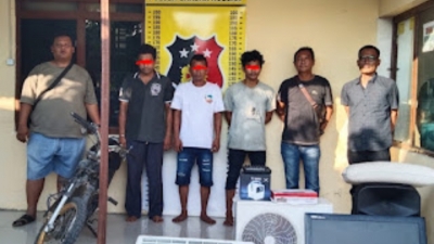 Unit Reskrim Polsek Bandar Huluan Ringkus Tiga Pelaku Curat, Kerugian Korban Capai Rp 14,5 Juta