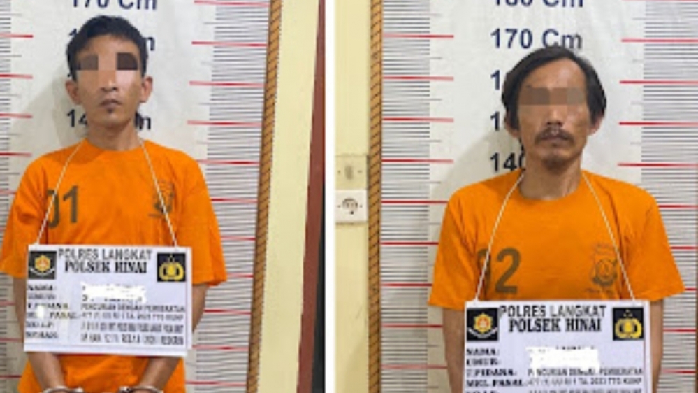 Polsek Hinai Polres Langkat Ciduk Dua Pelaku Curat