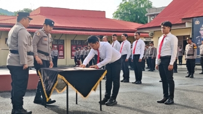 Polres Sibolga Perkuat Personel Fakta Integritas Sebagai Komitmen Aparat Penegak Hukum Brantas Narkoba