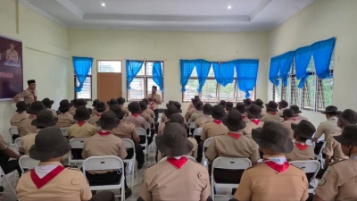 Tim Cegah Satgaswil Sumut Densus 88 AT Polri Jadi Narsum Pada Kegiatan Daerah Gerakan Pramuka Sumut