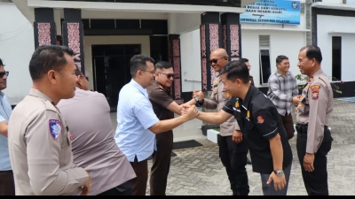 Bentuk Sinergitas TNI-Polri dan Kejaksaan, Polres Pakpak Bharat  Silaturahmi ke Batalyon TP 906/Sanalenggam dan Kejari Dairi