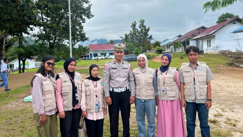 Goes To School, Sat Lantas Polres Pakpak Bharat Ajak Pelajar SMA N-1 Sigunung Ciptakan Kamseltibcar Lantas