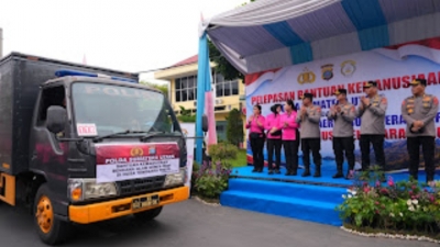 Polda Sumatera Utara Kirim 25 Ton Bantuan Kemanusiaan Untuk Korban Gempa NTT