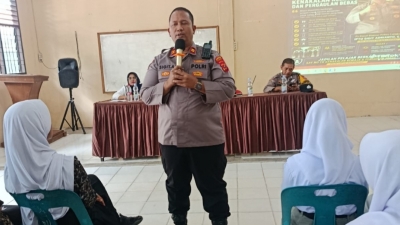 Sat Binmas Polres Langkat Perkuat Pembinaan Pelajar Cegah Pergaulan Bebas dan Gangguan Kamtibmas